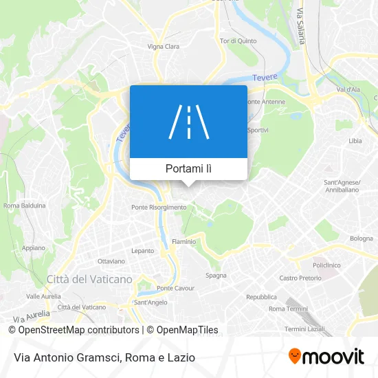 Mappa Via Antonio Gramsci