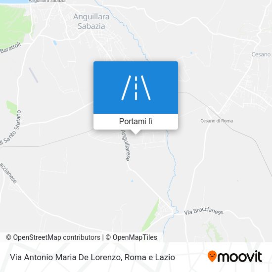 Mappa Via Antonio Maria De Lorenzo