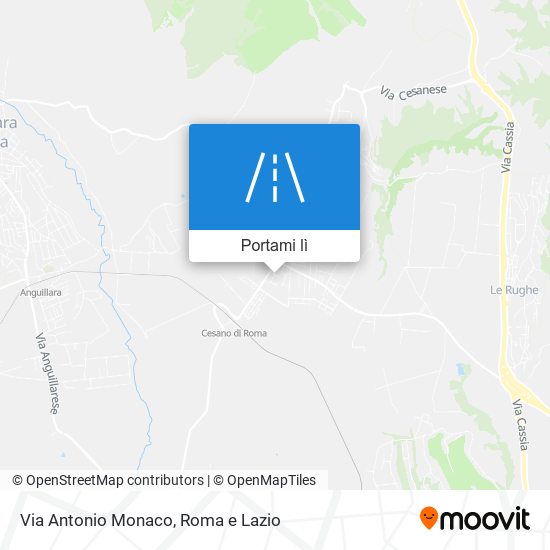 Mappa Via Antonio Monaco