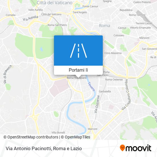 Mappa Via Antonio Pacinotti