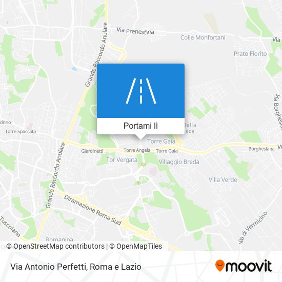 Mappa Via Antonio Perfetti