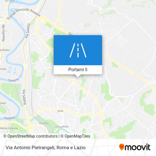 Mappa Via Antonio Pietrangeli