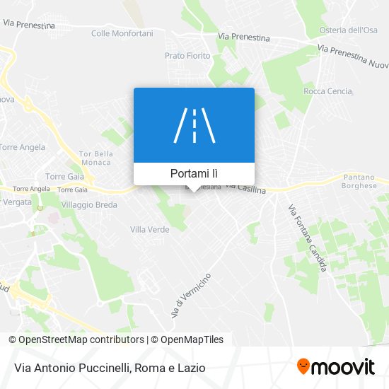 Mappa Via Antonio Puccinelli