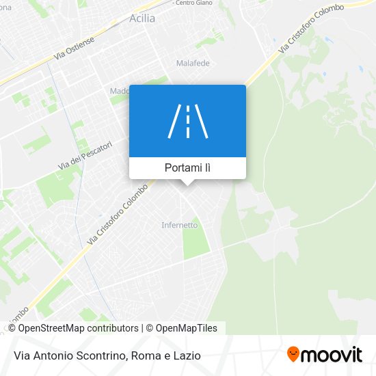 Mappa Via Antonio Scontrino