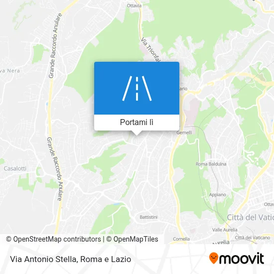 Mappa Via Antonio Stella