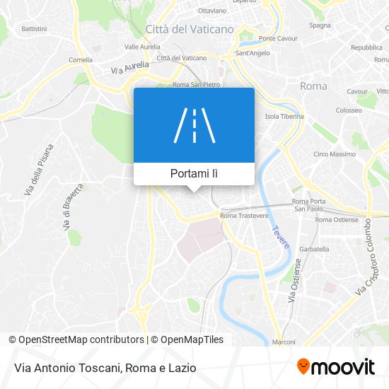 Mappa Via Antonio Toscani