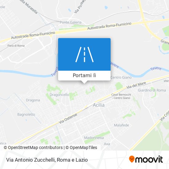 Mappa Via Antonio Zucchelli