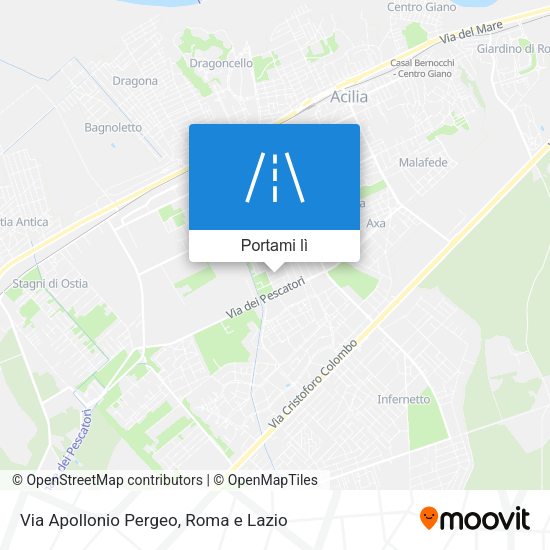 Mappa Via Apollonio Pergeo