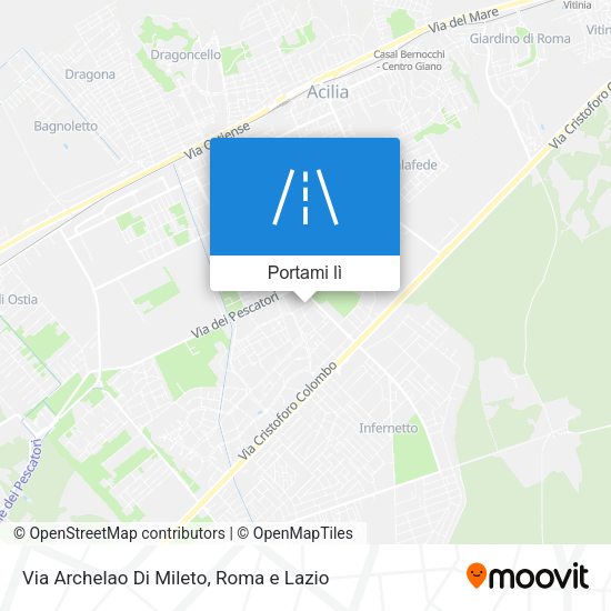 Mappa Via Archelao Di Mileto