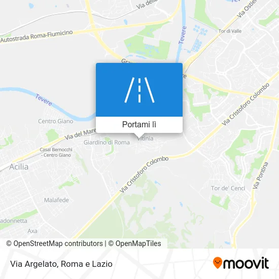Mappa Via Argelato