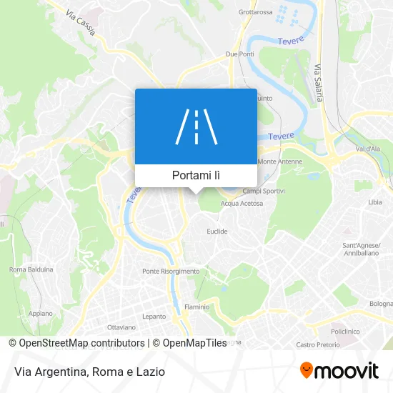 Mappa Via Argentina