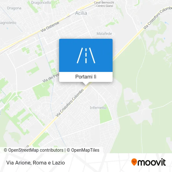 Mappa Via Arione