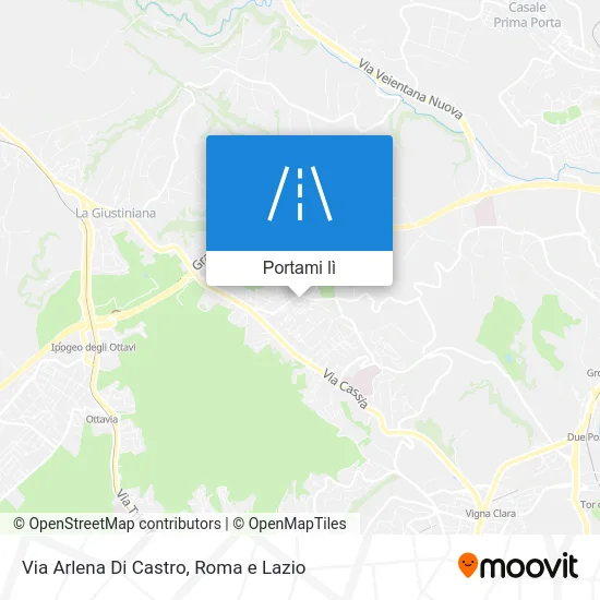 Mappa Via Arlena Di Castro