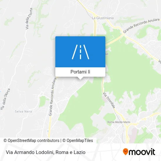 Mappa Via Armando Lodolini