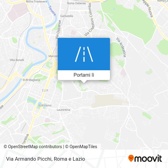 Mappa Via Armando Picchi