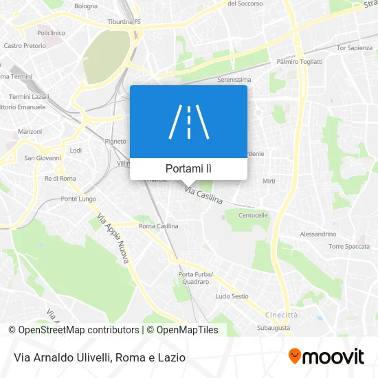 Mappa Via Arnaldo Ulivelli