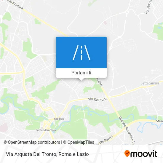 Mappa Via Arquata Del Tronto