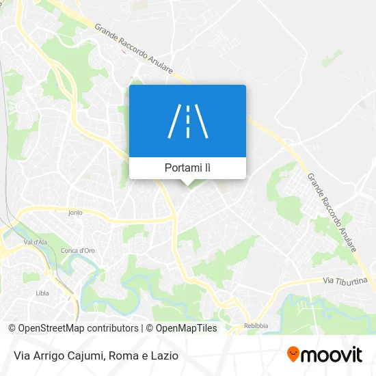 Mappa Via Arrigo Cajumi