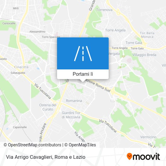 Mappa Via Arrigo Cavaglieri