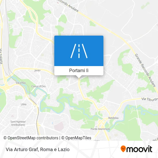 Mappa Via Arturo Graf