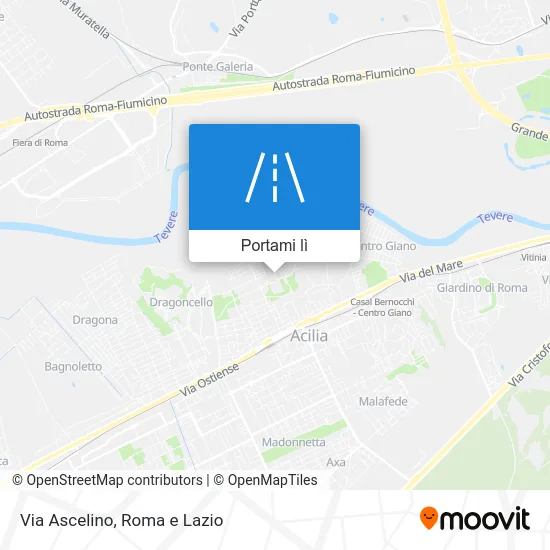 Mappa Via Ascelino