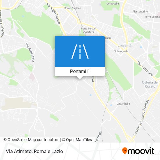 Mappa Via Atimeto