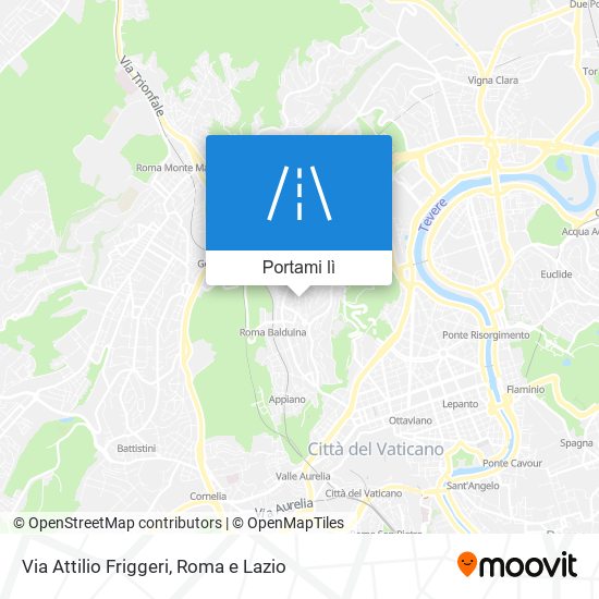 Mappa Via Attilio Friggeri