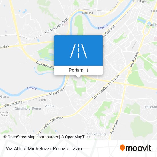 Mappa Via Attilio Micheluzzi