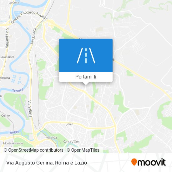 Mappa Via Augusto Genina