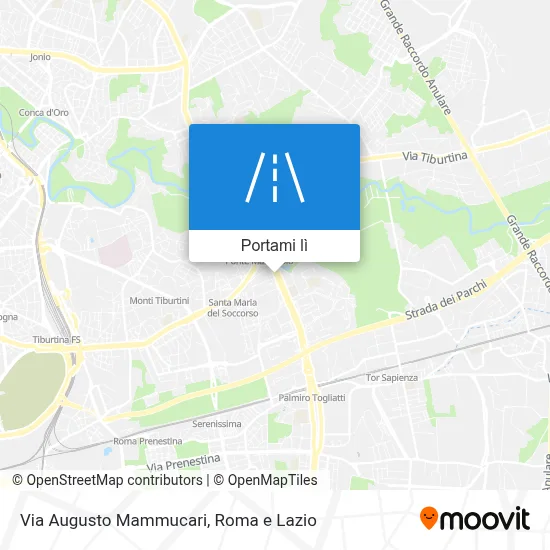 Mappa Via Augusto Mammucari