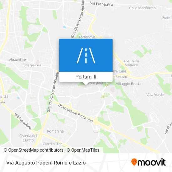 Mappa Via Augusto Paperi
