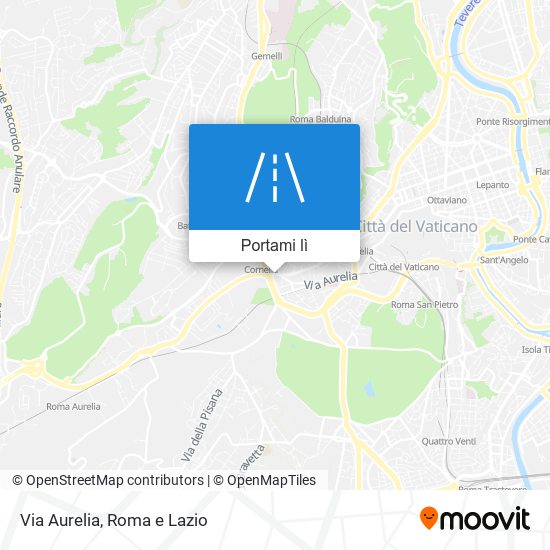 Mappa Via Aurelia