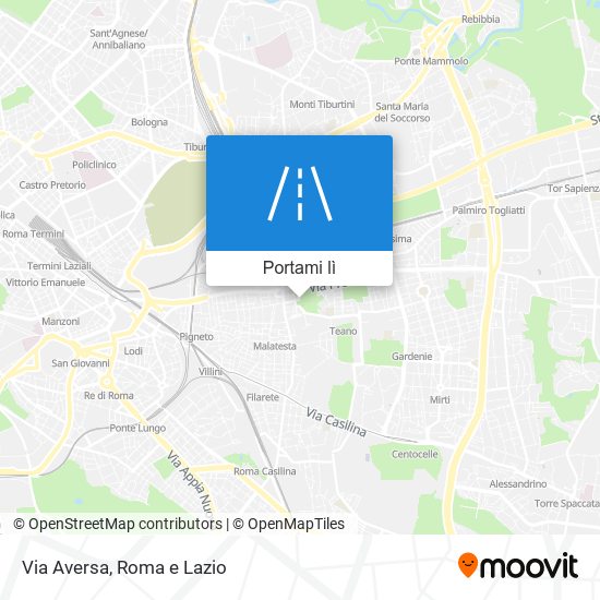 Mappa Via Aversa