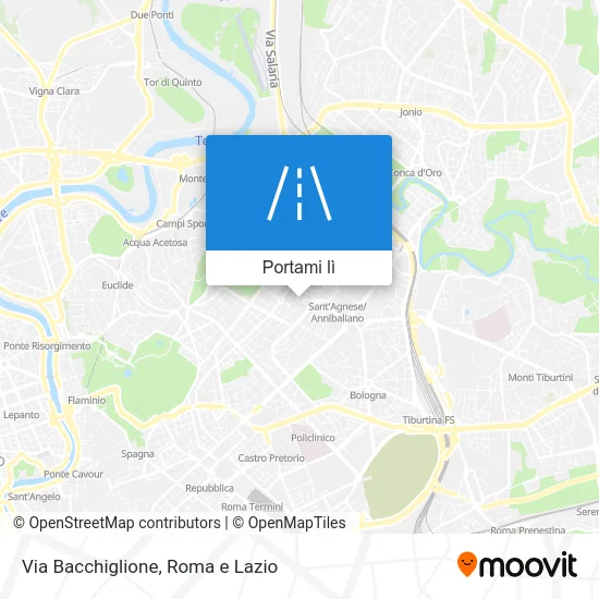 Mappa Via Bacchiglione