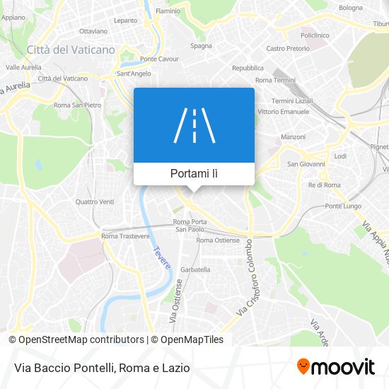Mappa Via Baccio Pontelli