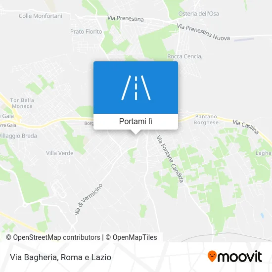 Mappa Via Bagheria