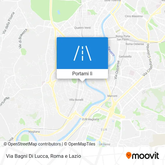 Mappa Via Bagni Di Lucca
