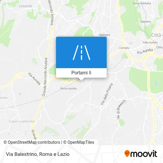 Mappa Via Balestrino
