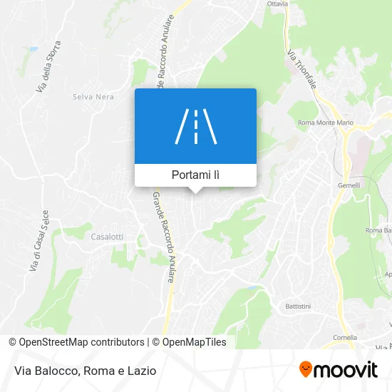 Mappa Via Balocco