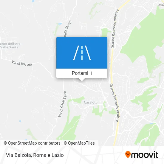 Mappa Via Balzola