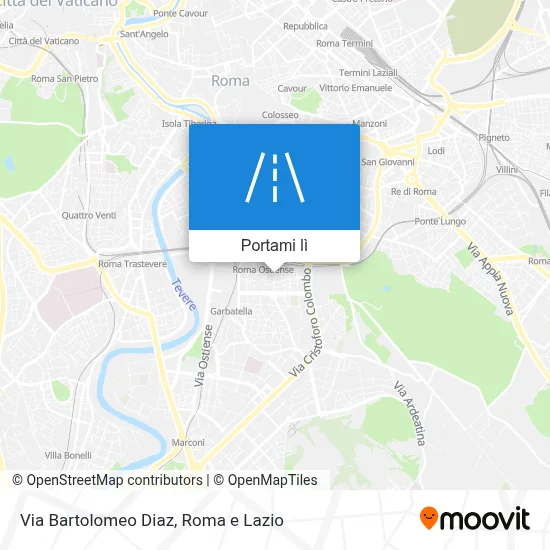 Mappa Via Bartolomeo Diaz