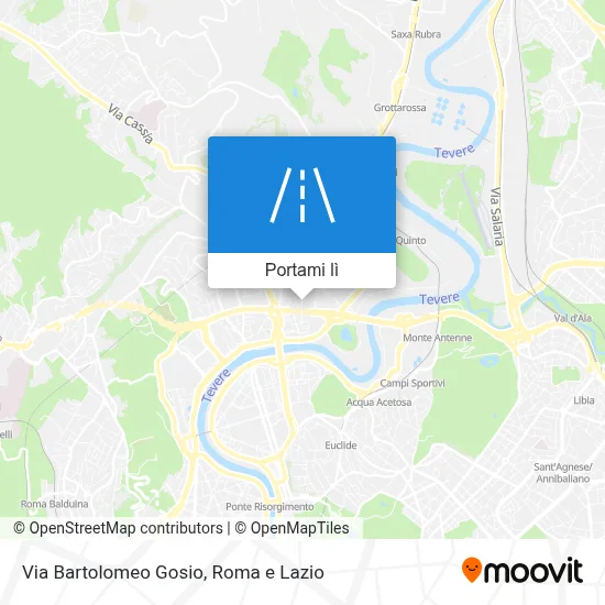 Mappa Via Bartolomeo Gosio