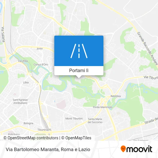 Mappa Via Bartolomeo Maranta