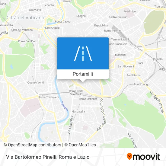 Mappa Via Bartolomeo Pinelli