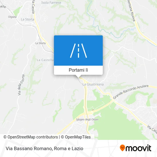 Mappa Via Bassano Romano