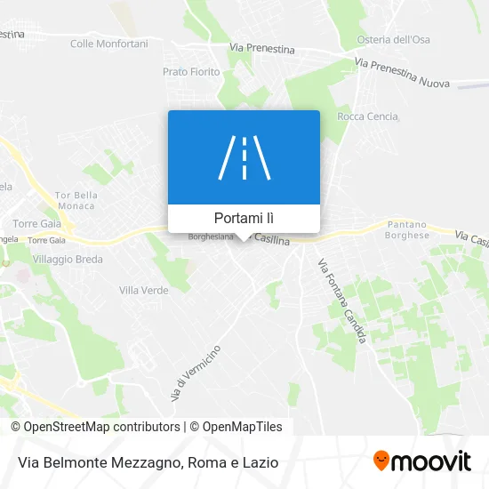 Mappa Via Belmonte Mezzagno