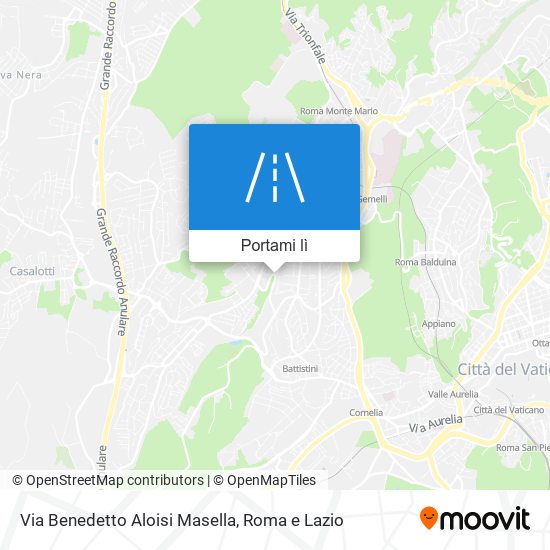 Mappa Via Benedetto Aloisi Masella