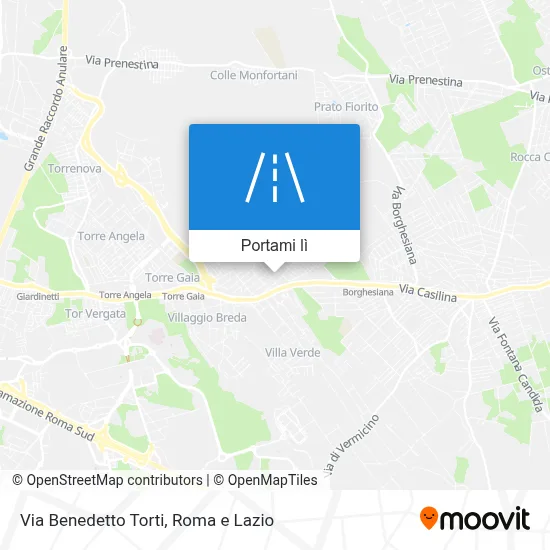 Mappa Via Benedetto Torti