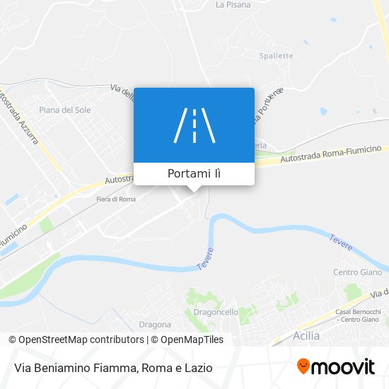 Mappa Via Beniamino Fiamma