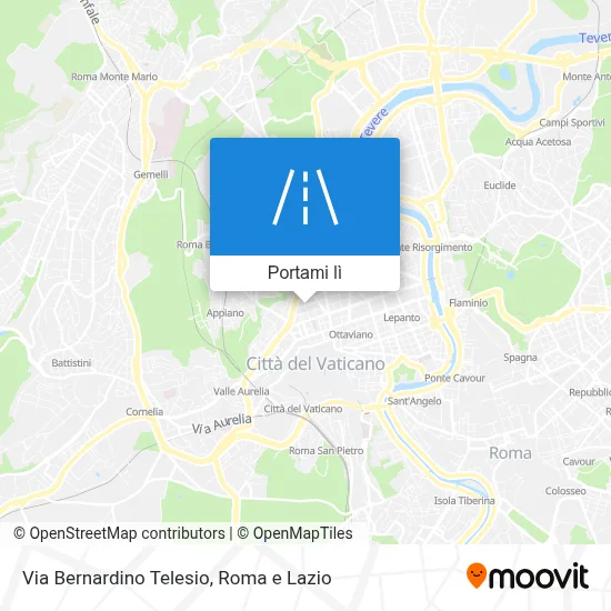 Mappa Via Bernardino Telesio